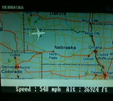 Flying over Nebraska at 36,924 feet